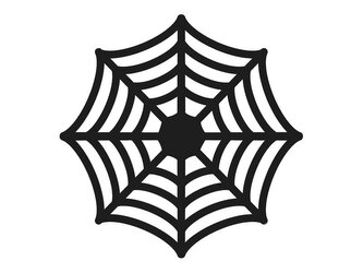Podkładki pod talerze pajęczyny czarne 27.5cm 4szt