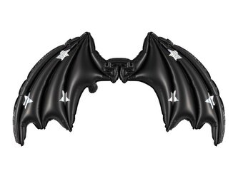 Balon foliowy Skrzydła Nietoperza 85x50cm czarne