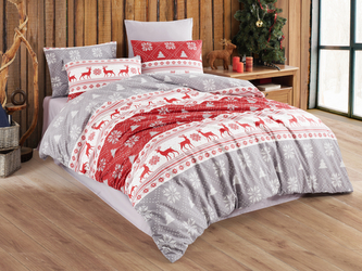 Vánoční povlečení bavlna 140x200, 70x90cm Christmas reindeer