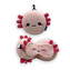 Cestovní polštář a maska na oči Relaxeazzz Adoramals  ryba axolotl Maddie