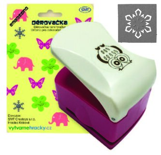 Děrovačka s embosing efektem - květ