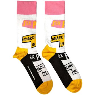 Ponožky Sex Pistols - Anarchy in the UK, 40 - 45 (UK 7 - 11)