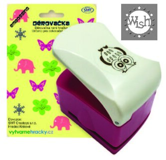 Děrovačka s embosing efektem - nápis WISH Děrovačka s embosing efektem - nápis WISH
