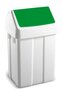 Koš na odpad Max, 12 l, výklopné víko, zelený