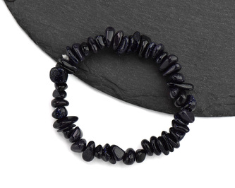 Náramek dětský sekaný Avanturín syn. modrý