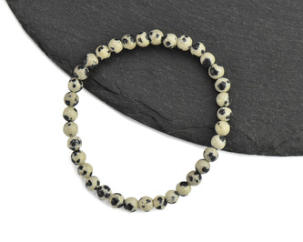 Náramek dětský kulička Jaspis dalmatin