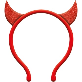 Dětská čelenka - čertovské rohy s glitry
