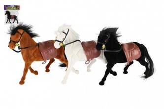 Kůň fliška se sedlem 22cm v sáčku - 1 kus