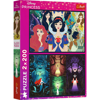 Puzzle 2x200 elementów Czarujące Księżniczki Disney Princess