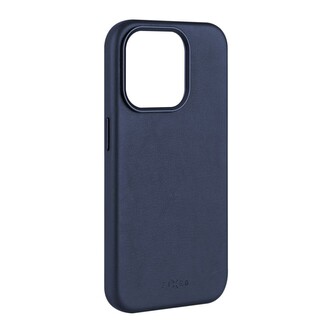 FIXED MagLeather kožený kryt s MagSafe Apple iPhone 16 Plus modrý