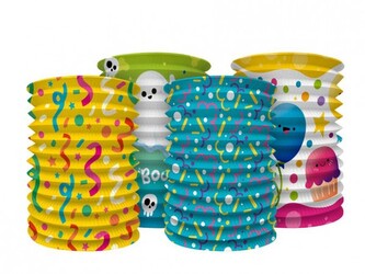 Lampion válec průměr 15cm v sáčku (bez hůlky) 4 druhy karneval, 1ks