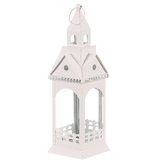 Lucerna kovová, kostelní věž - čtyřboká, malá vel., barva bílá.