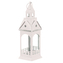Lucerna kovová, kostelní věž - čtyřboká, malá vel., barva bílá.