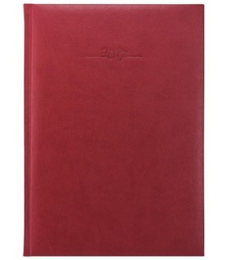 Diář 2017 - Titan červený denní A4