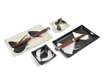 Japonský keramický set na sushi Arisu 4 ks