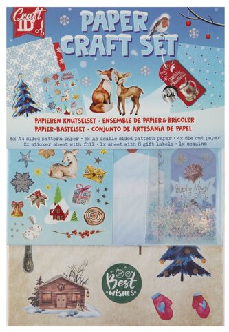 Vyrobte si vánoční přání a jmenovky na dárky - modrá