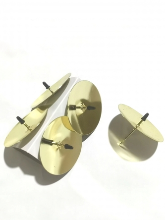 Kovový bodec na svíčku zlatý 6 cm, s/4