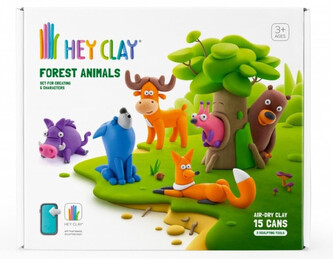 Hey Clay Kreativní sada - Lesní zvířata