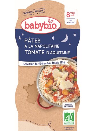 BABYBIO Neapolské těstoviny 2x200 g