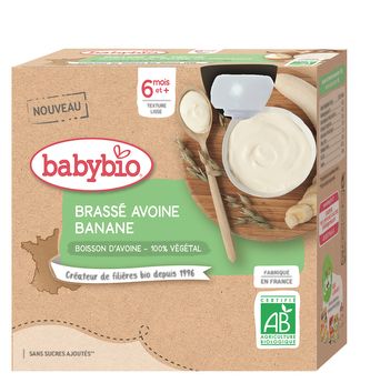 BABYBIO ovesná kaše s banánem 4x85 g