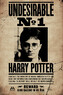 Umělecký tisk Harry Potter - Undesirable No 1, 26.7 × 40 cm