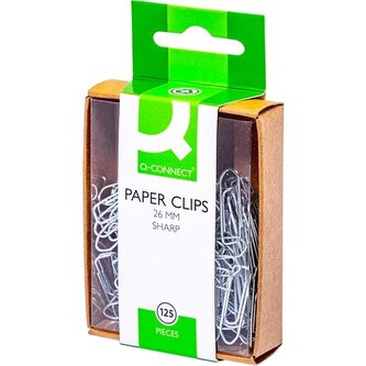 Kancelářské sponky Q-Connect 26,0 mm, pozinkované