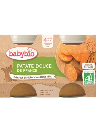 BABYBIO sladké brambory 2x130 g