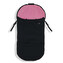 Zimní fusak Softshell Warm cocoon 4 v 1 Black / Cameo pink; Barva: černá / růžová; Velikost: 95 x 47 cm