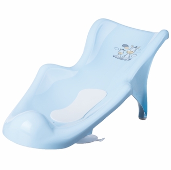 MALTEX Fotelik do kąpieli z matą Zebra  niebieski