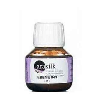 Barva na hedvábí Darwi Arasilk 50ml – 843 Ebony Brown