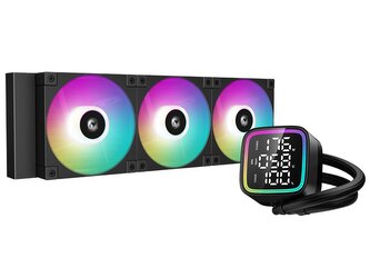 DEEPCOOL vodní chladič LD360 / 3x120 mm PWM ARGB fan / display / černý DEEPCOOL vodní chladič LD360 / 3x120 mm PWM ARGB fan / display / černý