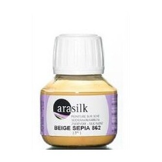 Barva na hedvábí Darwi Arasilk 50ml – 862 Sepia Beige