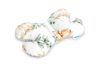 PODUSZKA MOTYLEK 26X35 SREBRNY JELONKI