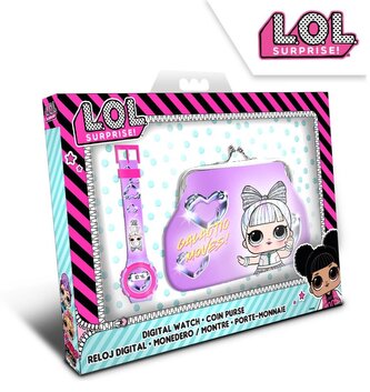 Zestaw z zegarkiem cyfrowym i portmonetką LOL Surprise