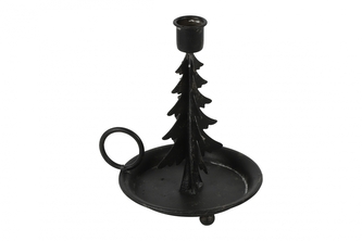 Kovový svícen Valdor S černý