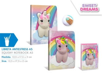 Notatnik A5 z okładką antystresową Sweet Dreams