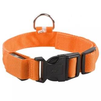 LED Obojek pro psa Mesh XS Růžová