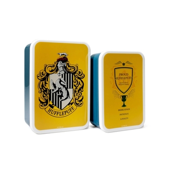 Pojemnik śniadaniowy podwójny Hufflepuff Harry Potter