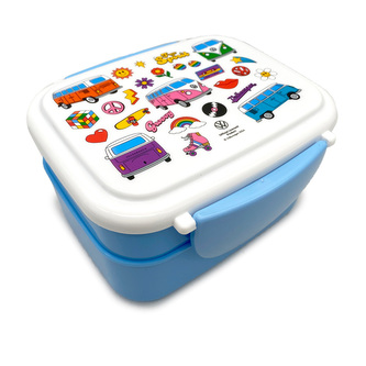 Svačinový box s příborem  Bento box - Volkswagen VW T1 Camper Bus Retro