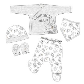 Komplet niemowlęcy 5 elementów Disney