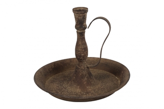 Kovový svícen Kaleb 18,5x22 cm rez