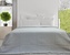 Přehoz na postel, Poul, šedo bílý 140 x 220 cm
