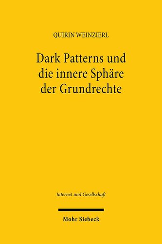Dark Patterns und die innere Sphäre der Grundrechte