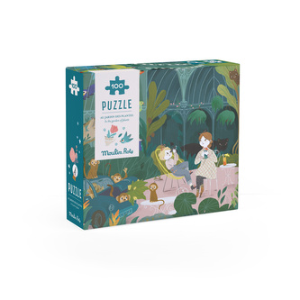 MOULIN ROTY Puzzle s lupou V zahradě - 100 pcs