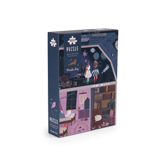 MOULIN ROTY Puzzle s lupou Hotel - 200 pcs