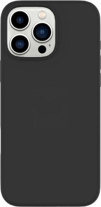 eSTUFF INFINITE Riga silikonový kryt pro iPhone 16 Pro, recyklovaný TPU, černý