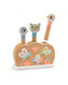 DJECO Dřevěná hračka vyskakovací duhová zvířátka