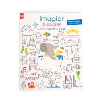 MOULIN ROTY Omalovánková knížka se samolepkami