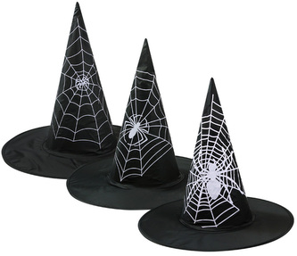 Klobouk čarodějnický bílá pavučina LUMA mix