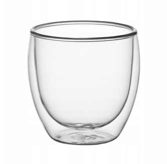 Hrnek sklo 250ml dvoustěnný 2ks  KAMILLE 9011